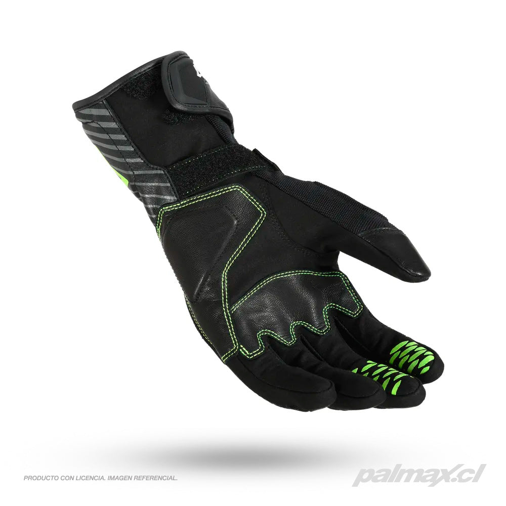 Guantes para moto de calle modelo Tempo color negro/fluo | Macna